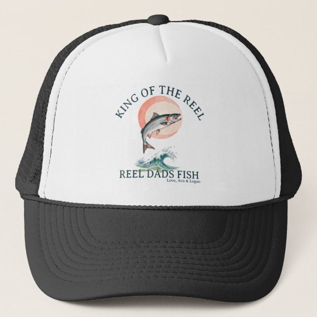 Gorra de camionero para pesca de salmón con carret (Anverso)