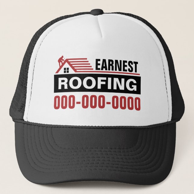 Gorra de camionero para techadores (Anverso)
