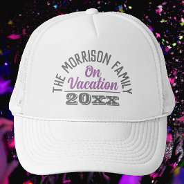 Gorra de camionero para vacaciones familiares