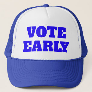 Gorra de camionero para votar temprano