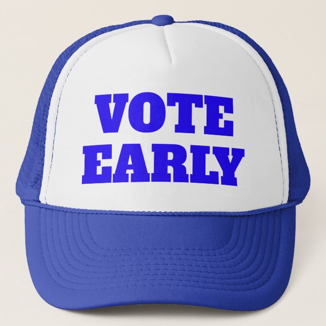 Gorra de camionero para votar temprano (Anverso)