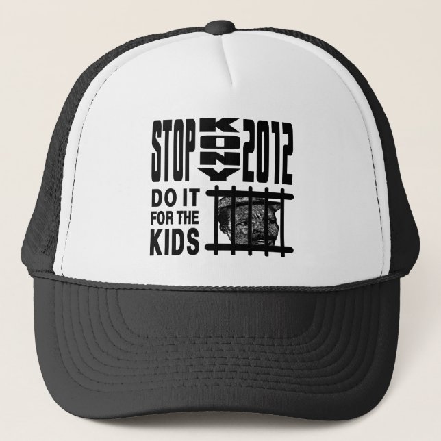 Gorra De Camionero Parada Kony 2012 - hágala para los NIÑOS (Anverso)