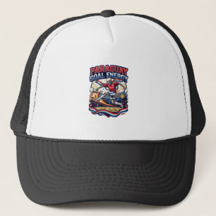 Gorra De Camionero Paraguay Gol Energía Esqueleto Delantero Naciones
