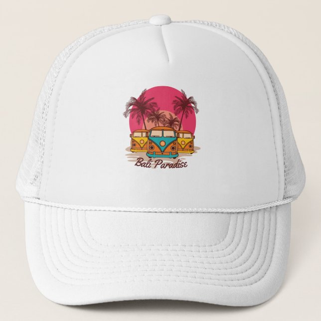 Gorra De Camionero Paraíso de Bali (Anverso)