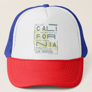 Gorra De Camionero Paraíso de Surfing de California - Costa Oeste Los