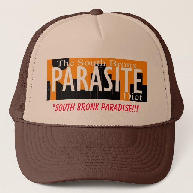 GORRA DE CAMIONERO ¡"PARAÍSO DEL SUR DE BRONX!!! " (Anverso)