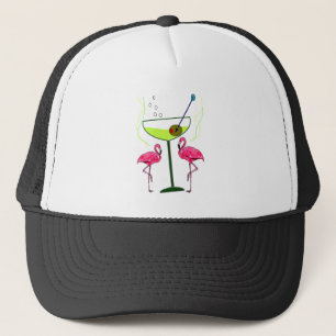 Gorra De Camionero "Paraíso que despierta"--Flamenco y Martini