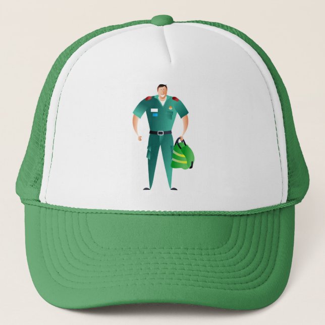 Gorra De Camionero Paramédico (Anverso)