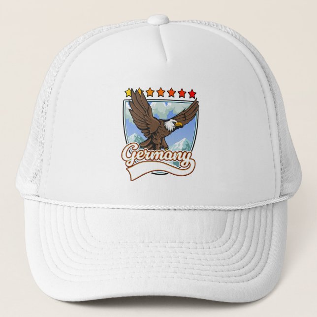 Gorra De Camionero parche de viaje a Alemania (Anverso)