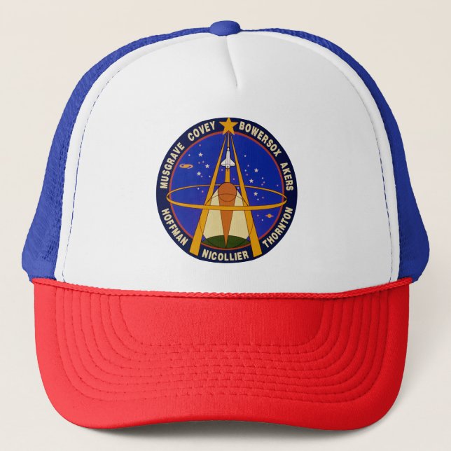 Gorra De Camionero Parche Sts-61-Mission (Anverso)