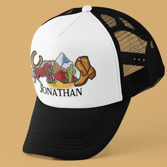 Gorra De Camionero Parches Falsos Personalizados Regalo Vaquero (Subido por el creador)