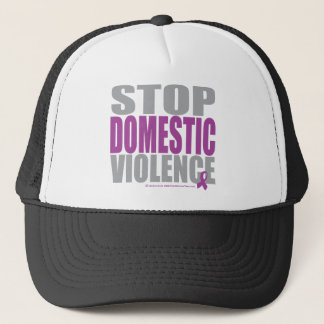 Gorra De Camionero Pare la violencia en el hogar