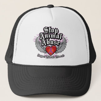 Gorra De Camionero Pare las alas animales del abuso