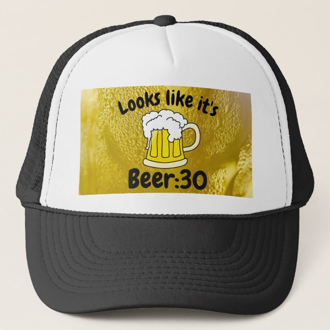 Gorra De Camionero Parece que Beer30 bebe humor (Anverso)
