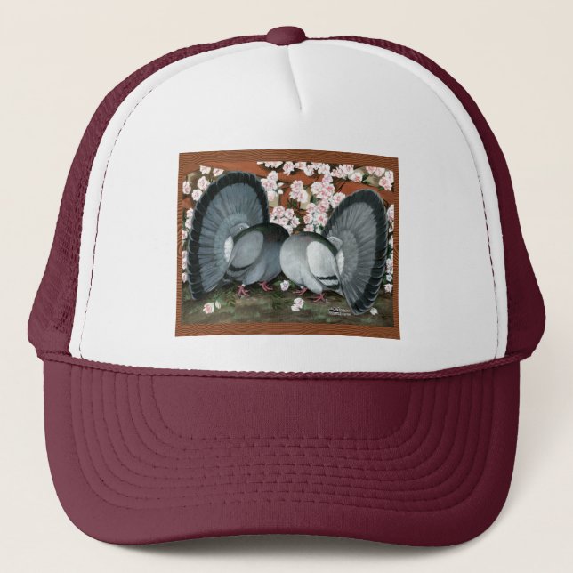 Gorra De Camionero Pareja de palomas coincidentes (Anverso)