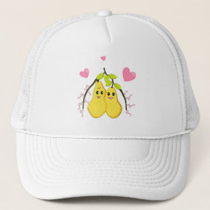 Gorra De Camionero Pareja de peras amarillas