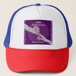 Gorra De Camionero Pareja romántica de aniversario personalizada con