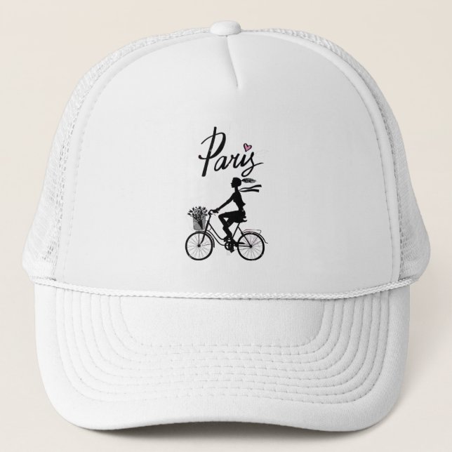 Gorra De Camionero Paris Chic Vélo (Anverso)