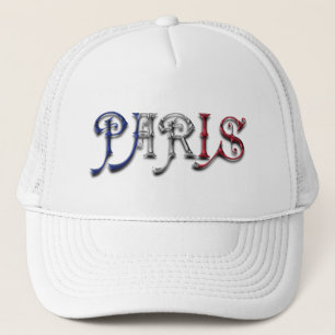 Gorra De Camionero Paris Francia Bandera Francesa Colores Tipografía