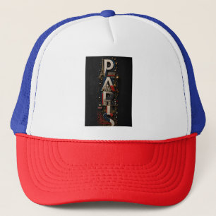 Gorra De Camionero París – Mosaico Micro 3D Vertical con Color Francé