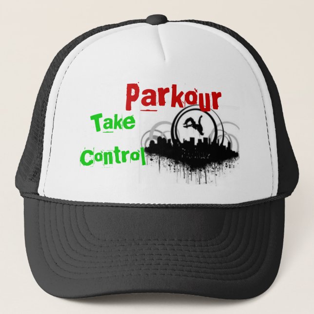 Gorra De Camionero Parkour, toma control (Anverso)