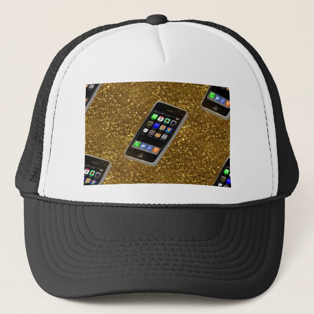 Gorra De Camionero paro de teléfono móvil (Anverso)