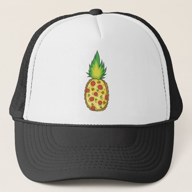 Gorra De Camionero Parodia de la pizza de la piña