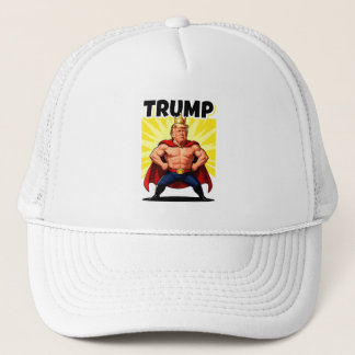 Gorra De Camionero Parodic Superhero Trump Caricature