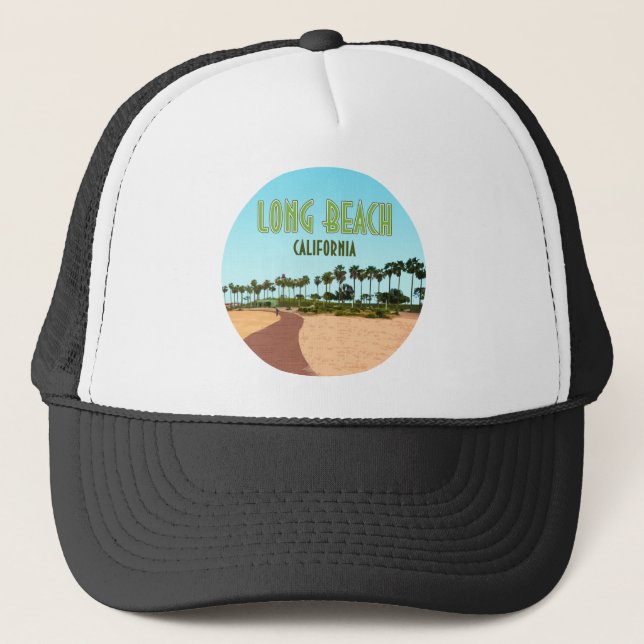 Gorra De Camionero Parque acuático de la costa de Long Beach Californ (Anverso)