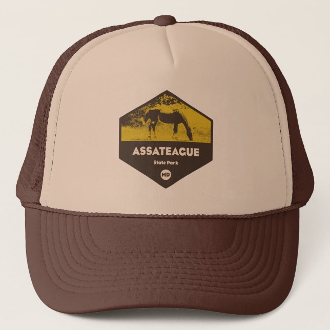 Gorra De Camionero Parque estatal Assateague Maryland (Anverso)
