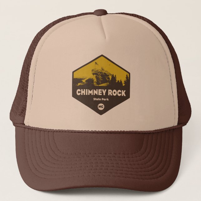 Gorra De Camionero Parque Estatal Chimney Rock, Carolina del Norte (Anverso)