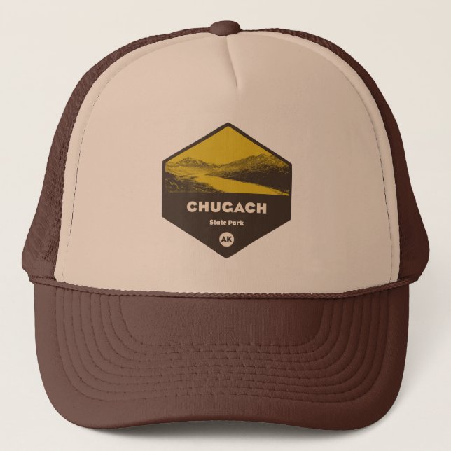 Gorra De Camionero Parque Estatal Chugach, Alaska (Anverso)