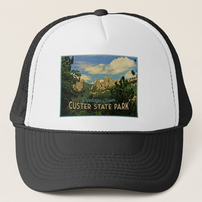 Gorra De Camionero Parque estatal Custer (Anverso)