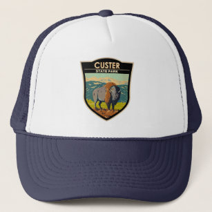 Gorra De Camionero Parque estatal Custer Dakota del Sur American Biso