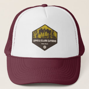 Gorra De Camionero Parque Estatal de las Cavernas Lewis y Clark Monta