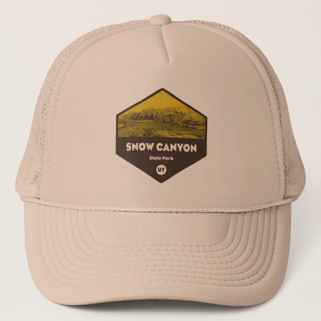 Gorra De Camionero Parque Estatal del cañón de nieve Utah (Anverso)