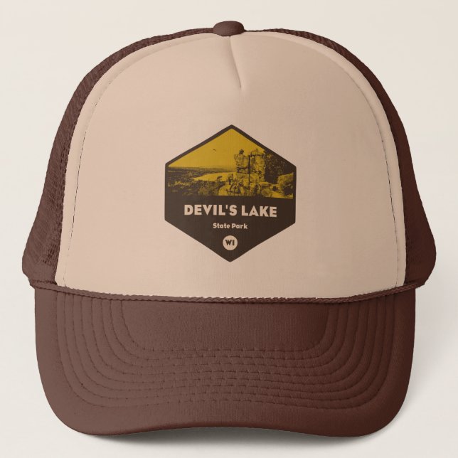Gorra De Camionero Parque Estatal Devil's Lake Wisconsin (Anverso)