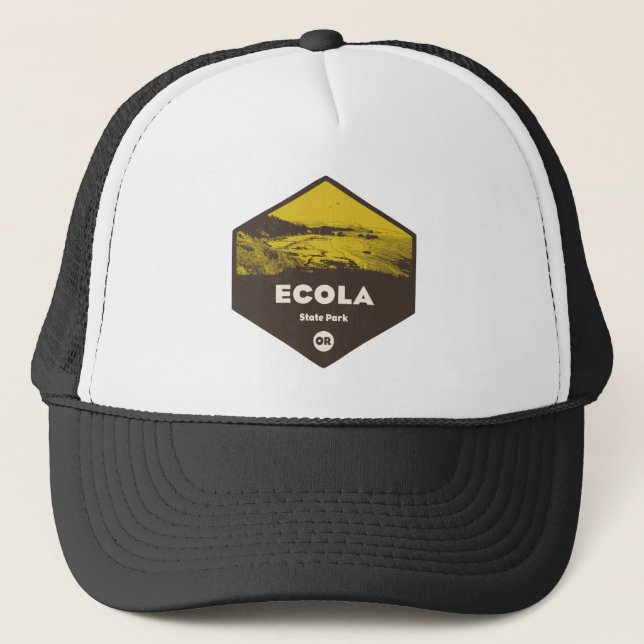Gorra De Camionero Parque Estatal Ecola Oregon (Anverso)