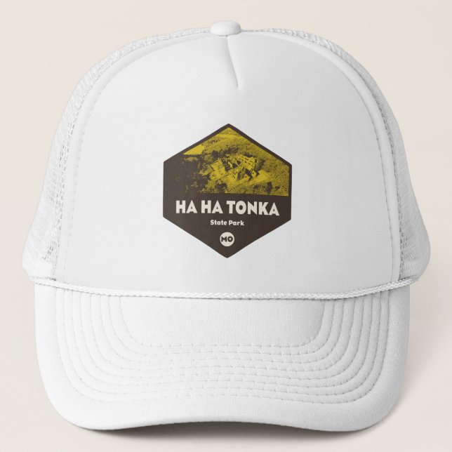 Gorra De Camionero Parque estatal Ha Ha Tonka Missouri (Anverso)