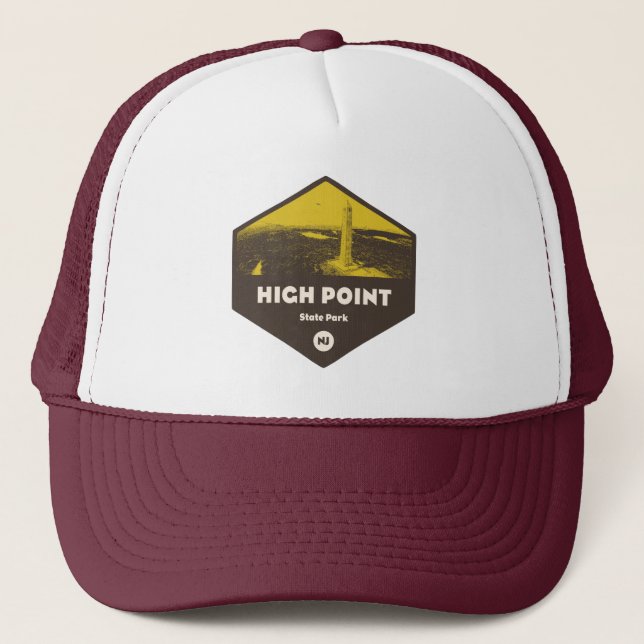 Gorra De Camionero Parque estatal High Point New Jersey (Anverso)