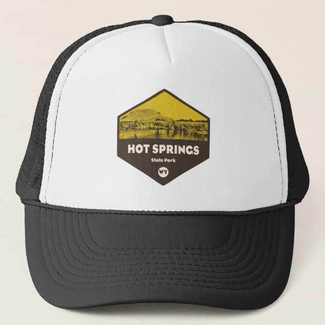 Gorra De Camionero Parque Estatal Hot Springs Wyoming (Anverso)