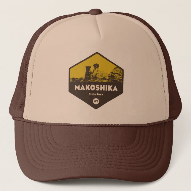 Gorra De Camionero Parque estatal Makoshika, Montana (Anverso)