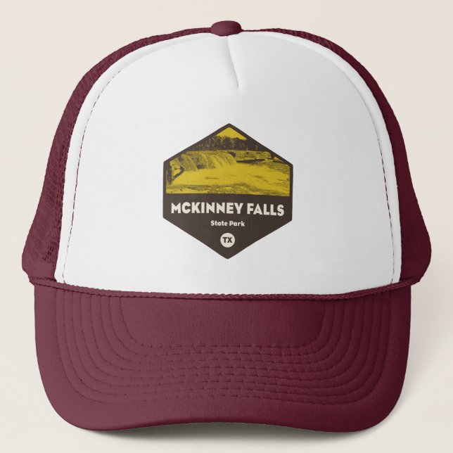 Gorra De Camionero Parque Estatal McKinney Falls Texas (Anverso)