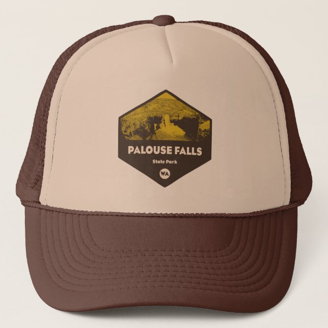 Gorra De Camionero Parque estatal Palouse Falls Washington (Anverso)