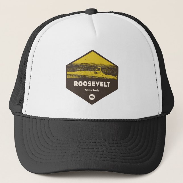 Gorra De Camionero Parque Estatal Roosevelt Mississippi (Anverso)