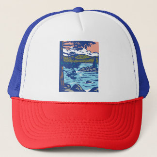 Gorra De Camionero Parque estatal WPA Art Emerald Bay en el sur del l