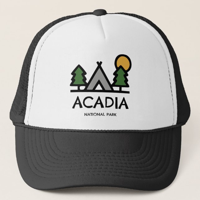 Gorra De Camionero Parque nacional Acadia (Anverso)