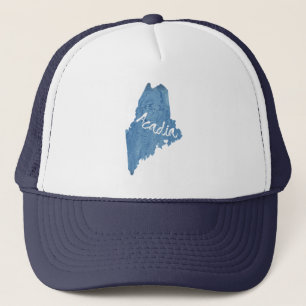 Gorra De Camionero Parque nacional Acadia Grano de madera