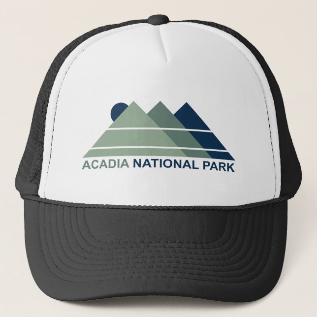 Gorra De Camionero Parque nacional Acadia Montaña Sun (Anverso)