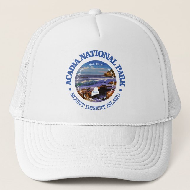 Gorra De Camionero Parque nacional Acadia (rd)2 (Anverso)